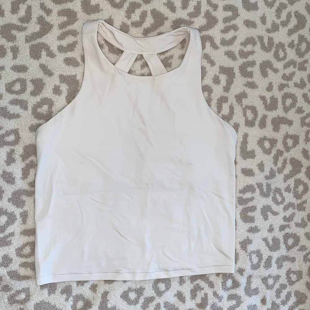 Athleta cream workout tank